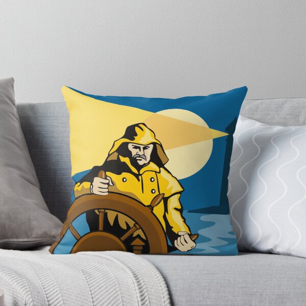 Item preview, Fisherman Sea Captain Helm Retro designed and sold by patrimonio.