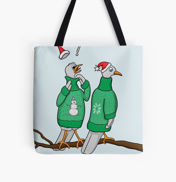 The Second Day of Christmas (2 Turtle Doves) Tote Bag for Sale by