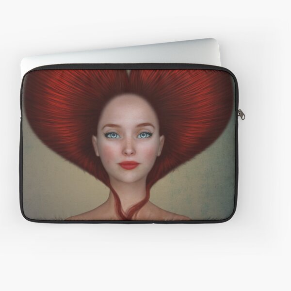 Queen of hearts portrait Laptop Sleeve