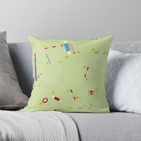 Agility Excellent Standard Throw Pillow