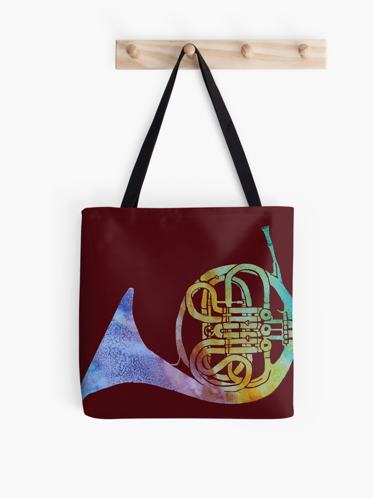 Thumbnail 1 von 2, Stofftasche, Farbgewaschenes Waldhorn designt und verkauft von PaintboxCollage.