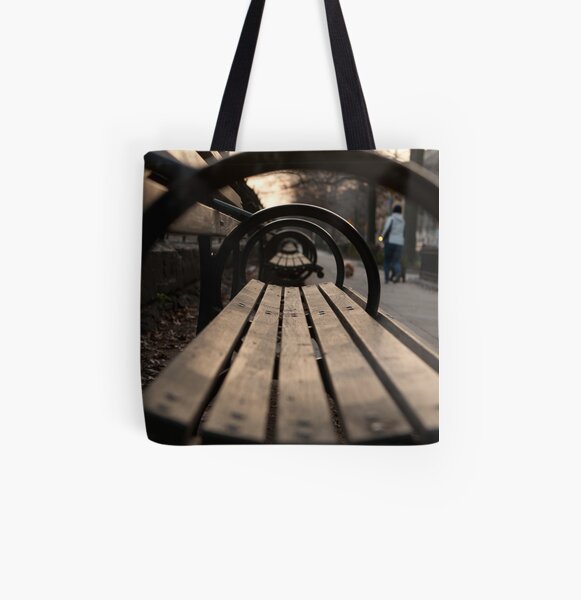Park Bench All Over Print Tote Bag