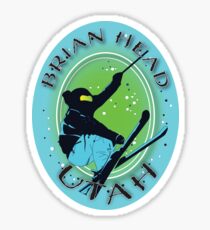 Brian Head Snowboard in Utah Sticker
