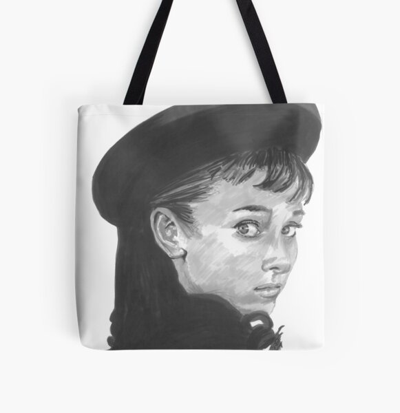 audrey-hepburn-tote-bag, society6.com/Olechka/Audrey-Hepbur…