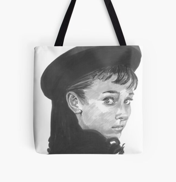 Audrey Hepburn Minimal Portrait Tote Bag for Sale by