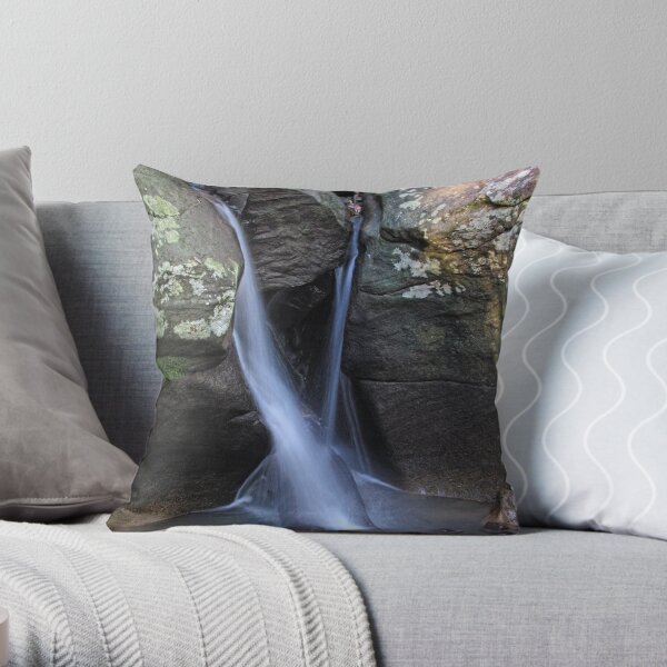 Rainforest Waterfall Throw Pillow
