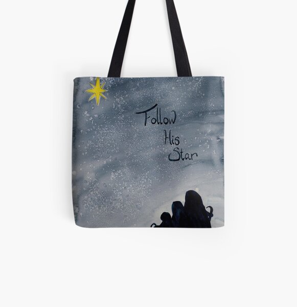 Follow His Star All Over Print Tote Bag