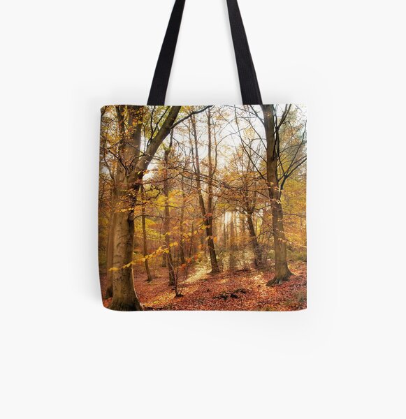 Trees All Over Print Tote Bag