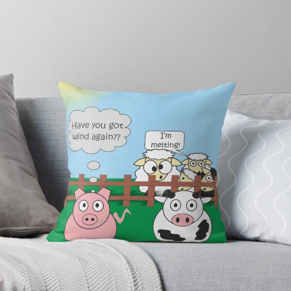 Item preview, Funny Animals Wind Design Hilarious Rudy Pig & Moody Cow   designed and sold by Samantha Harrison.
