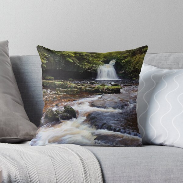 West Burton Falls (Cauldron Falls) - The Yorkshire Dales Throw Pillow
