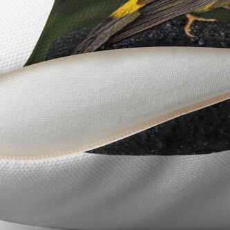 Alternate view of Eastern Yellow Robin Throw Pillow