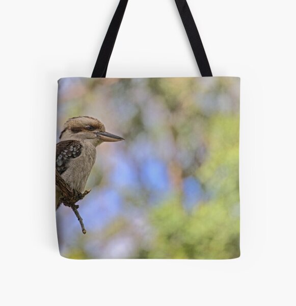 Kookaburra Watching All Over Print Tote Bag