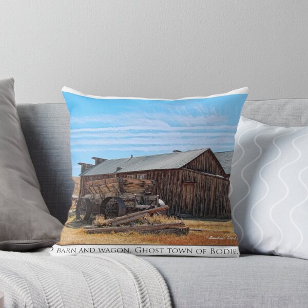 Item preview, Old Barn and wagon, Ghost town of Bodie, CA designed and sold by Ellen  Holcomb.