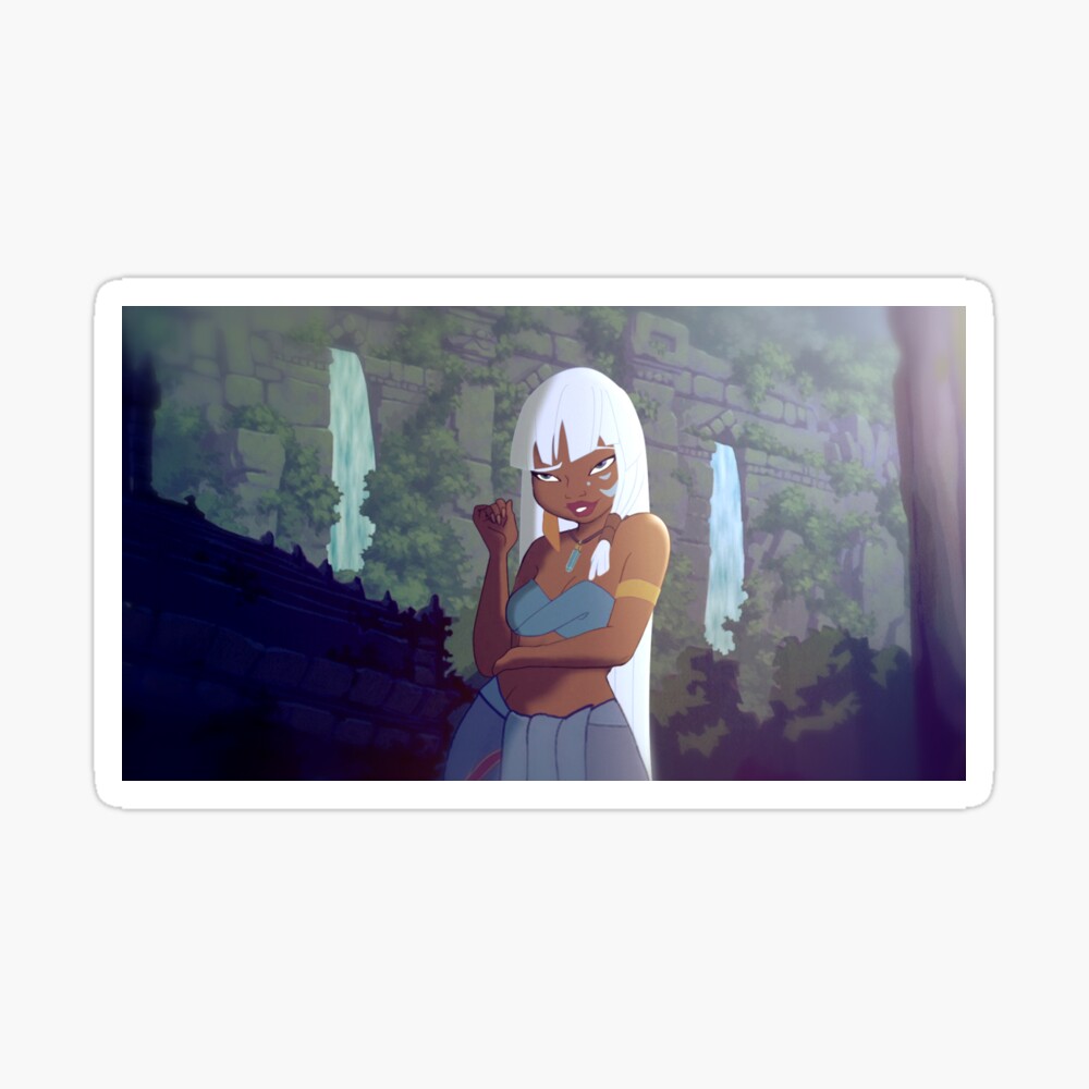 Chel the Atlantean Sticker for Sale by AniMagix101 | Redbubble