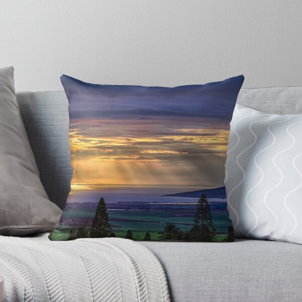 Maui Sunset - 12/3/12 Throw Pillow