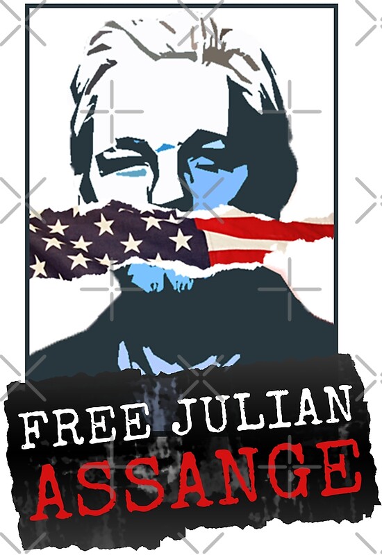 "FREE JULIAN ASSANGE" By Digibee | Redbubble