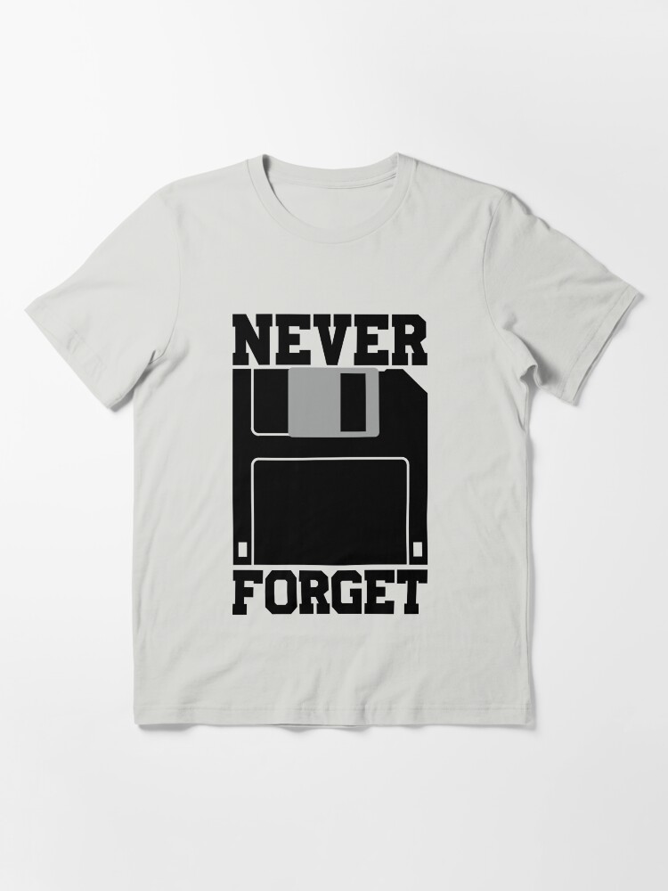 Alternate view of Floppy Disk - Never Forget Essential T-Shirt
