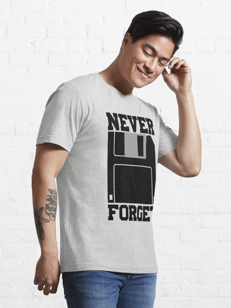 Alternate view of Floppy Disk - Never Forget Essential T-Shirt