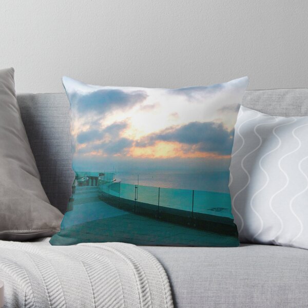 Sunrise at the Revel Resort Atlantic City Throw Pillow
