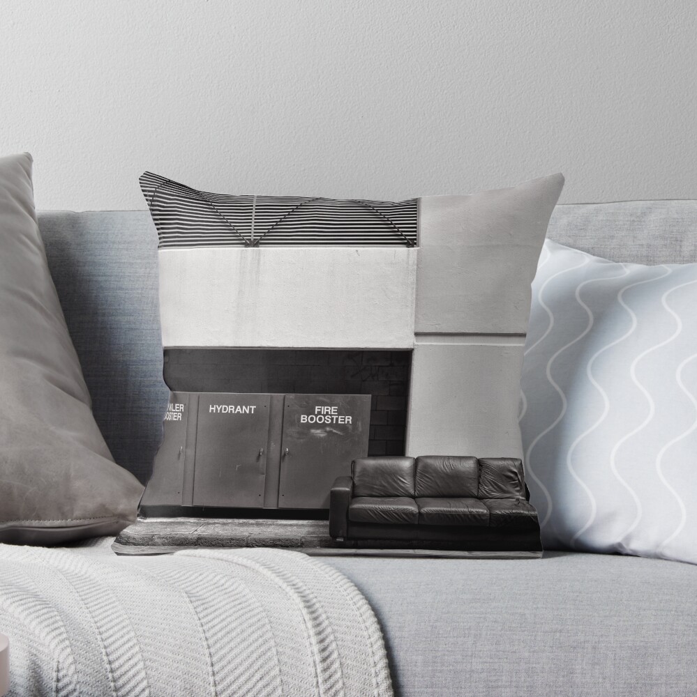 Seat by the fire (hydrant) - Brisbane - Australia Throw Pillow