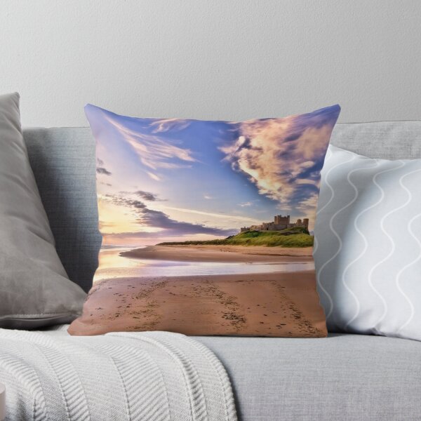 Bamburgh Sunrise Throw Pillow