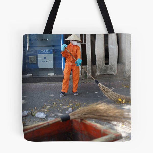 Item preview, Holiday snaps - street cleaning lady designed and sold by geof.