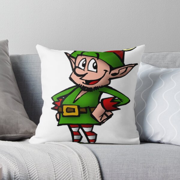 Elf Poster Throw Pillow