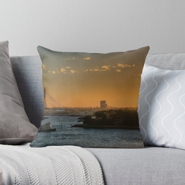 Sunset over Balmain Throw Pillow