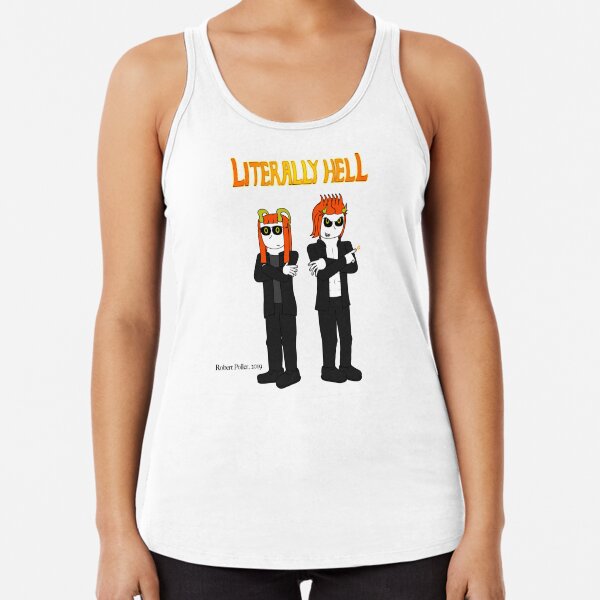 Literally Hell - Damien and Lucy Racerback Tank Top