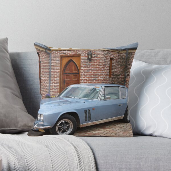 1969 Jensen FF - All Wheel Drive Throw Pillow