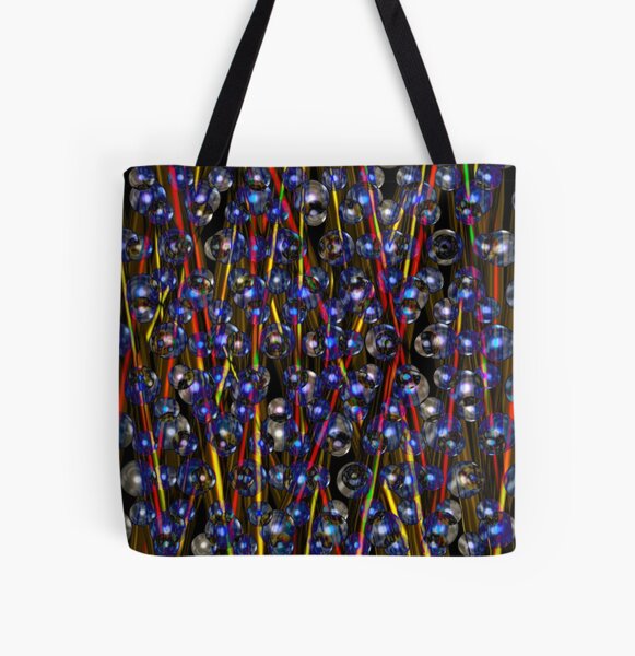 Neutron Rods Abstract from Valxart.com All Over Print Tote Bag