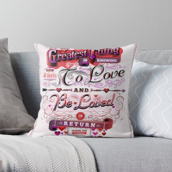 Valentine's Day: The Greatest Thing Throw Pillow