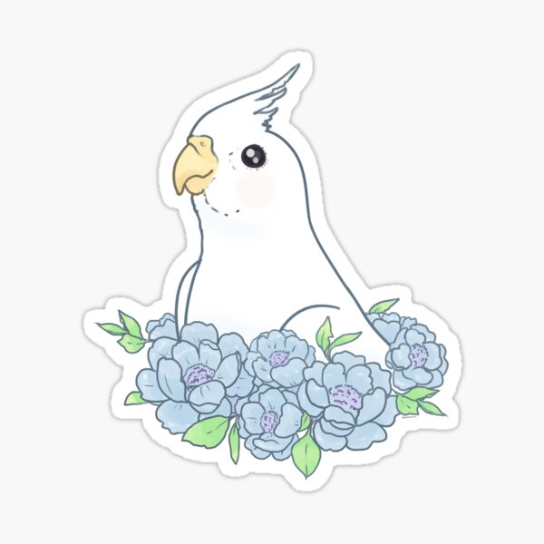 Item preview, Albino Cockatiel designed and sold by StellarEntropy.