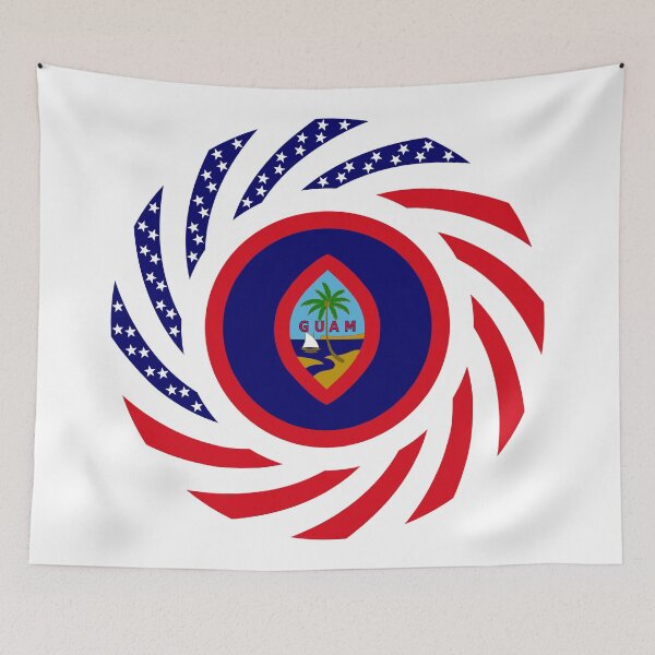 Item preview, Guamanian American Multinational Patriot Flag Series designed and sold by Carbon-Fibre Media.