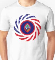 Guamanian American Multinational Patriot Flag Series Unisex T-Shirt