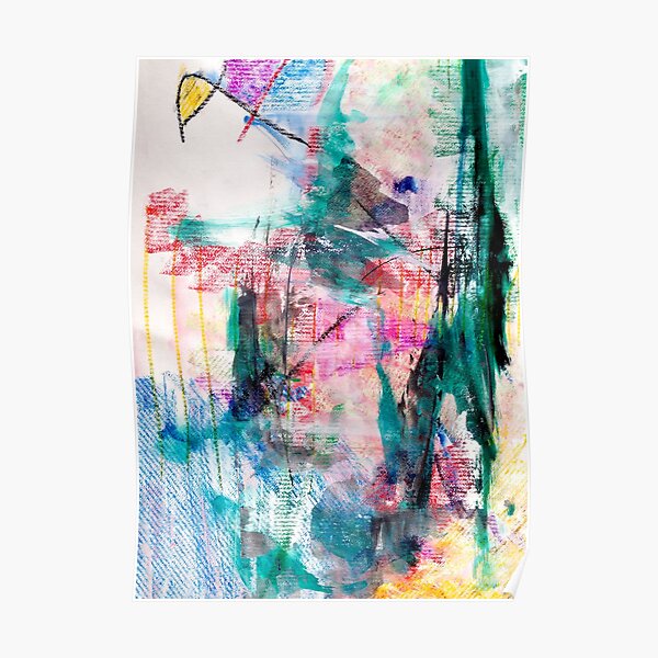 Windsurfing through Green Storms Poster