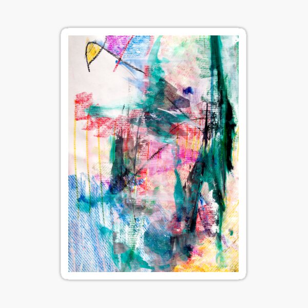 Windsurfing through Green Storms Sticker