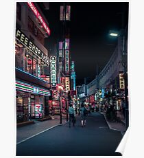 Tokyo at Night (Ueno2) Poster