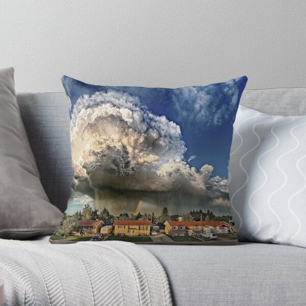 Taber Tornado - Panorama Throw Pillow