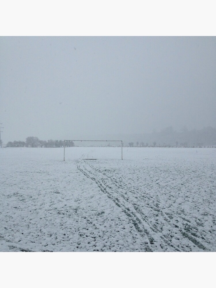 Football pitch. Snow by robsteadman