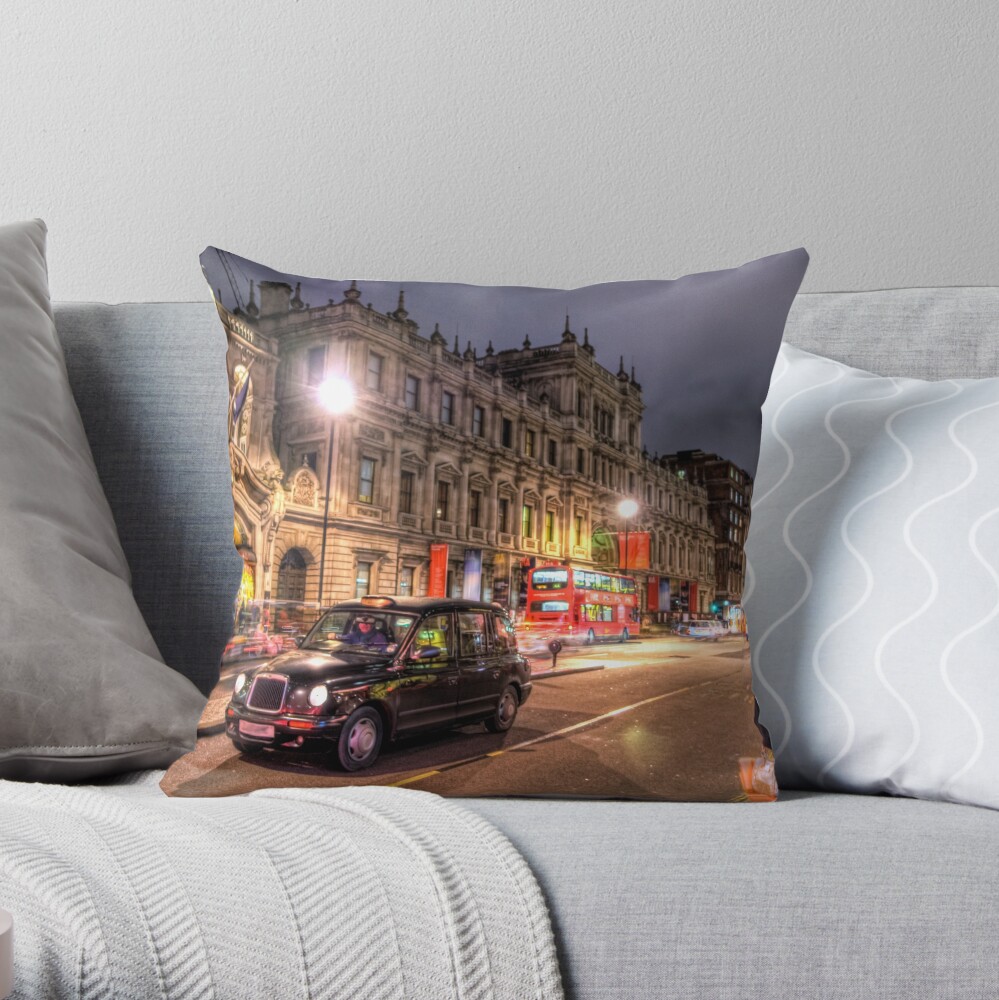 Taxi Throw Pillow