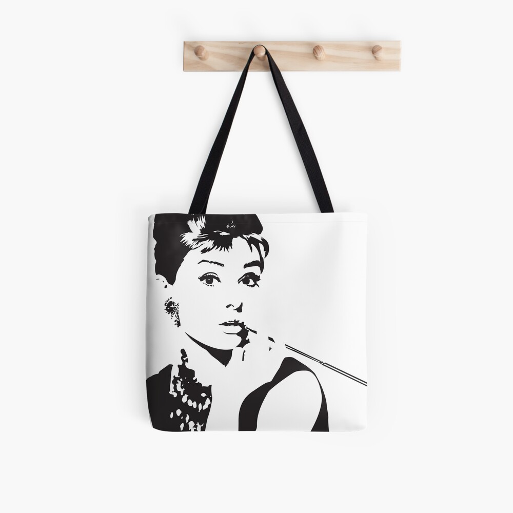 Canvas Zipper Bag - Audrey Hepburn – Team Blonde