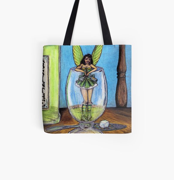The Green Fairy All Over Print Tote Bag