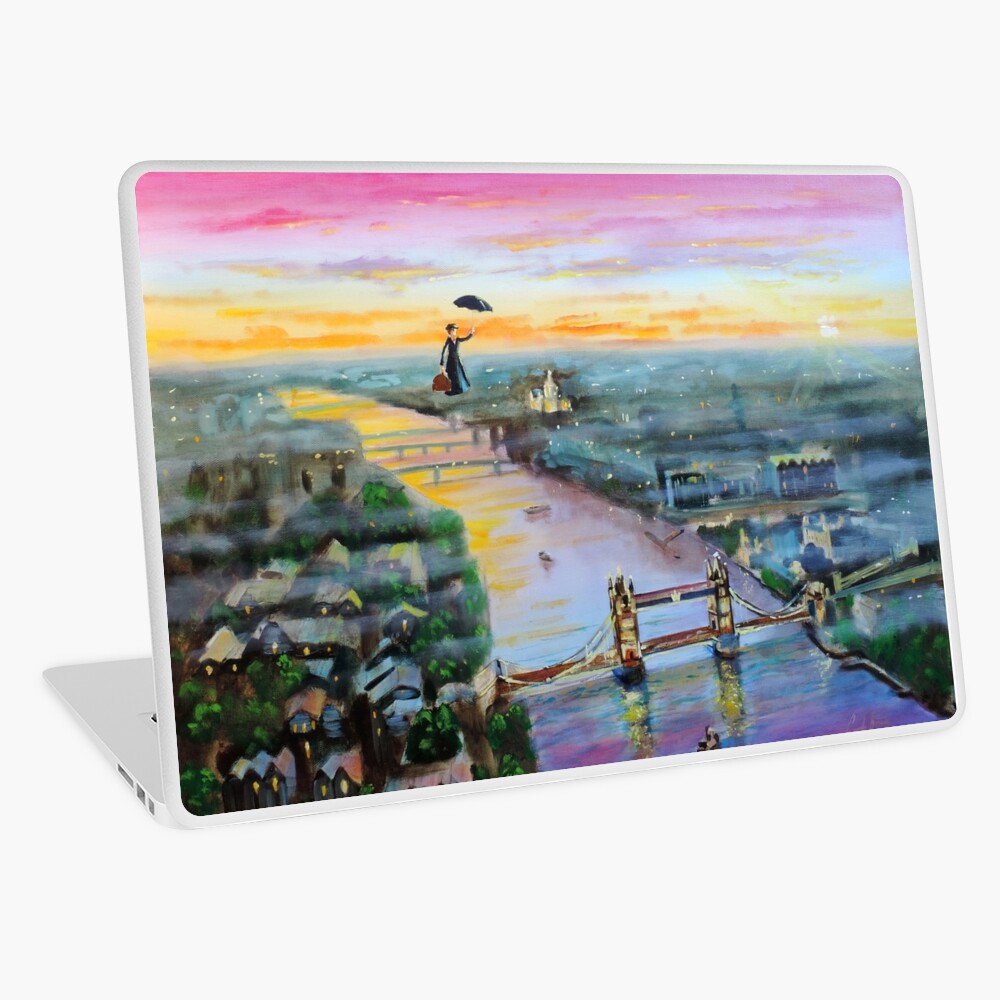 Mary Poppins London Up to the highest height Laptop Skin