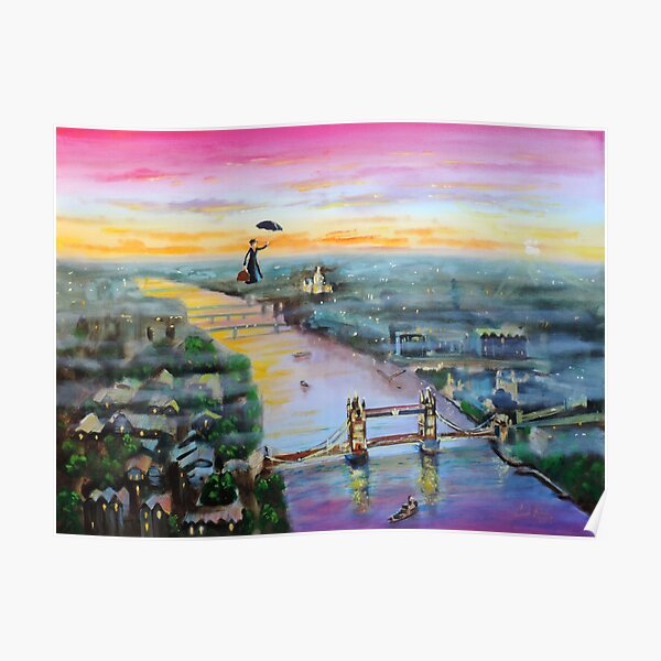 Mary Poppins London Up to the highest height Poster