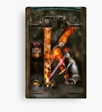 Steampunk - Alphabet - K is for Killer Robots Canvas Print
