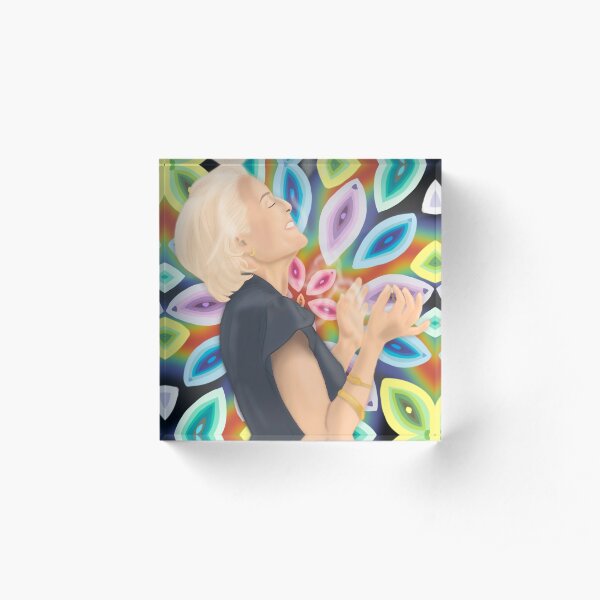 Jean Milburn and Yonis Acrylic Block