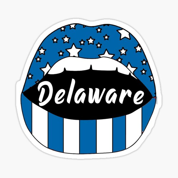 Delaware Lip Sticker Sticker