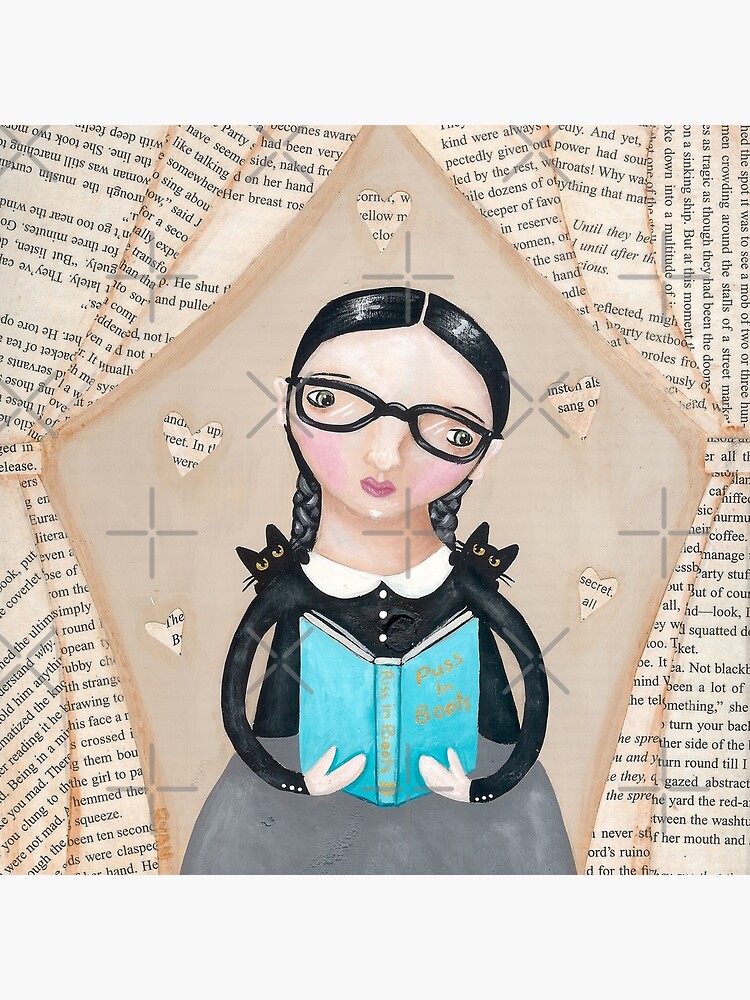 The Reader Girl with Cats by kilkennycat