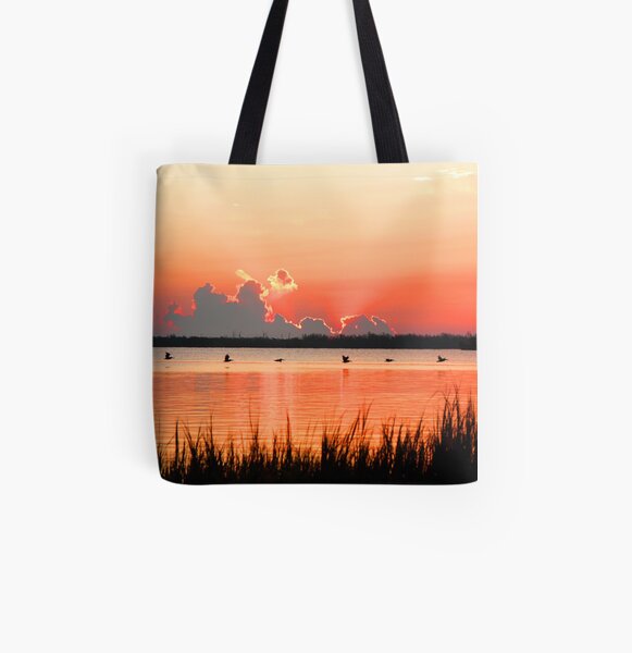 VILLAGE SUNRISE All Over Print Tote Bag
